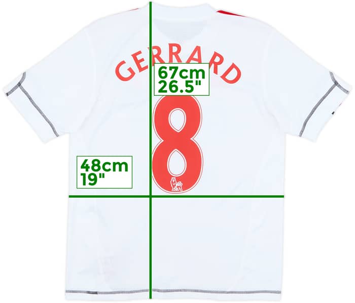 2009-10 Liverpool Third Shirt Gerrard #8 - 8/10 - (XL.Boys)