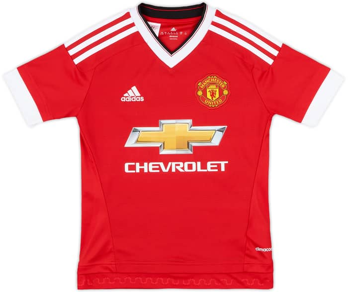 2015-16 Manchester United Home Shirt Rooney #10 - 9/10 - (S.Boys)