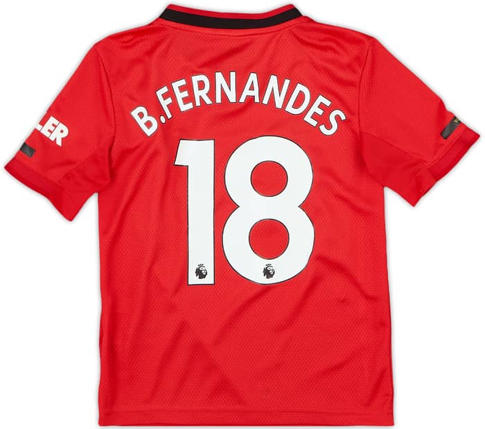2019-20 Manchester United Home Shirt B.Fernandes #18 - 7/10 - (7-8 Years)