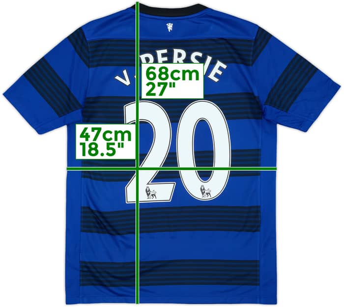 2011-13 Manchester United Away Shirt v.Persie #20 - 9/10 - (XL.Boys)