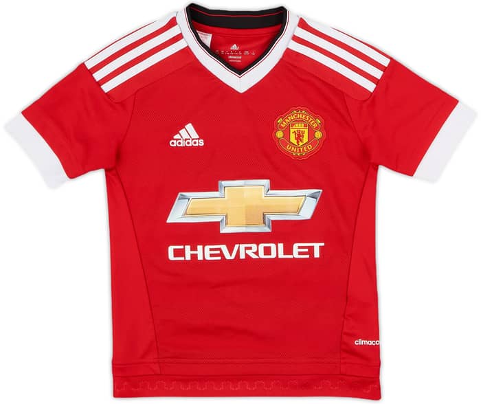 2015-16 Manchester United Home Shirt Rooney #10 - 8/10 - (S.Boys)