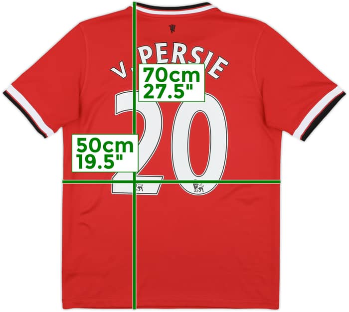 2014-15 Manchester United Home Shirt v.Persie #20 - 8/10 - (XL.Boys)