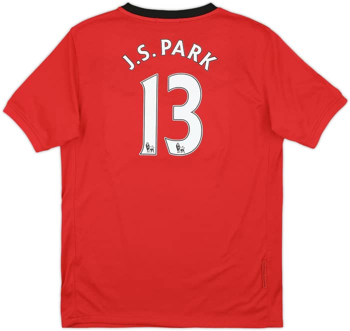 2009-10 Manchester United Home Shirt J.S.Park #13 - 8/10 - (L.Boys)