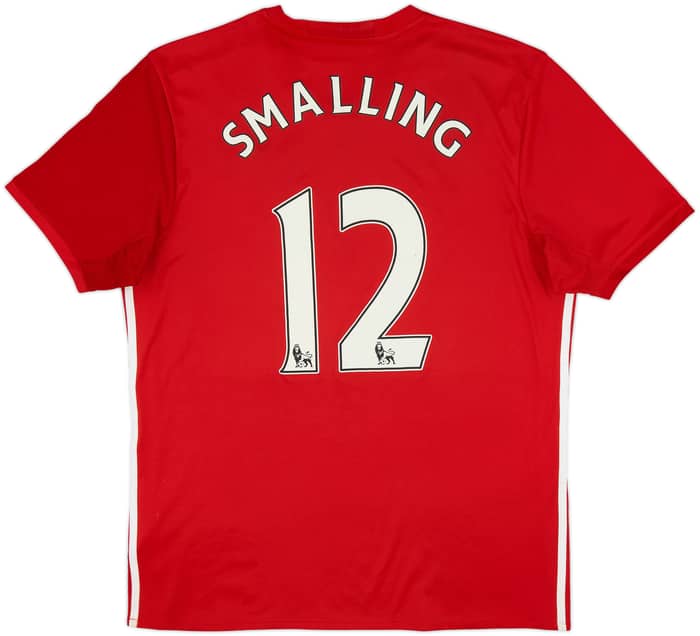 2016-17 Manchester United Home Shirt Smalling #12 - 5/10 - (L)