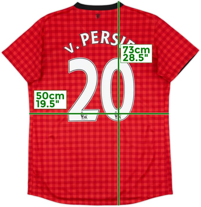 2012-13 Manchester United Home Shirt v.Persie #20 - 9/10 - (Women's L)