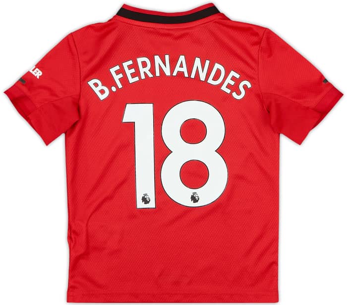 2019-20 Manchester United Home Shirt B.Fernandes #18 - 9/10 - (5-6 Years)