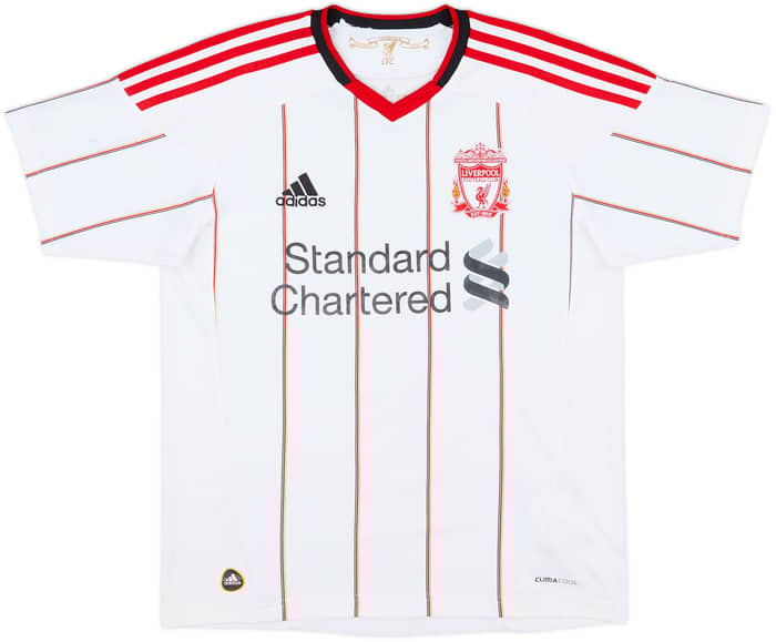 2010-11 Liverpool Away Shirt Gerrard #8 - 6/10 - (L.Boys)