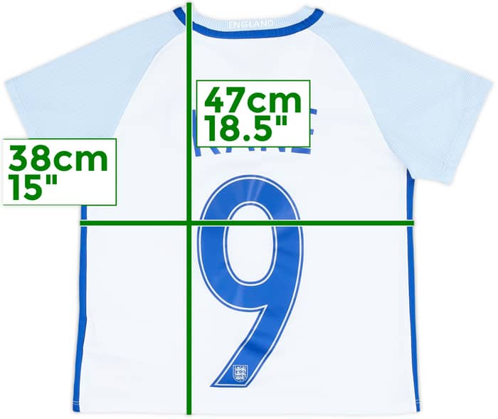 2016-17 England Home Shirt Kane #9 - 7/10 - (6-7 Years)