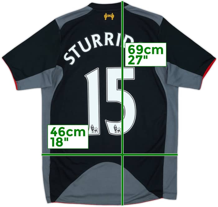 2012-13 Liverpool Away Shirt Sturridge #15 - 8/10 - (XL.Boys)