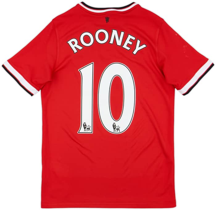 2014-15 Manchester United Home Shirt Rooney #10 - 6/10 - (XL.Boys)