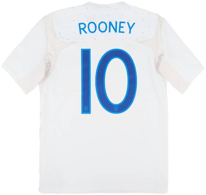 2010-11 England Home Shirt Rooney #10 - 6/10 - (M)