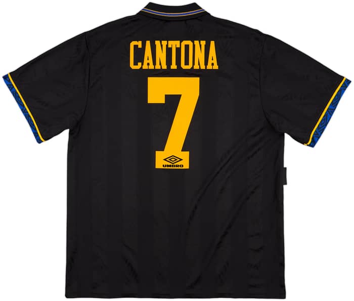 1993-95 Manchester United Away Shirt Cantona #7 - 8/10 - (XL)