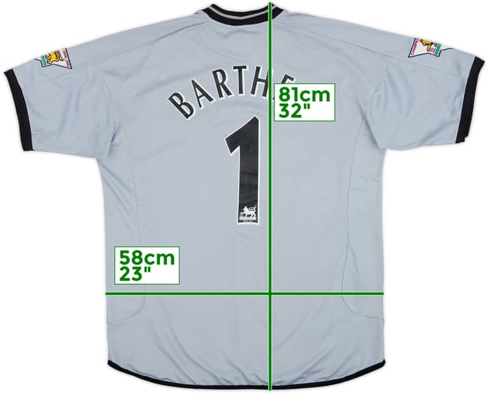 2001-02 Manchester United Centenary GK S/S Shirt Barthez #1 - 6/10 - (M)