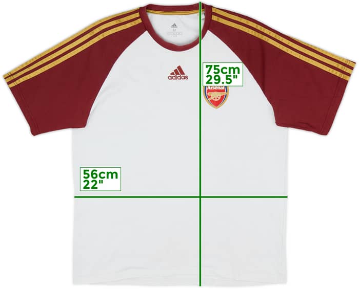 2021-22 Arsenal adidas Teamgeist Traning Shirt - 8/10 - (M)