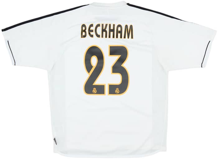 2003-04 Real Madrid Home Shirt Beckham #23 - 6/10 - (M)