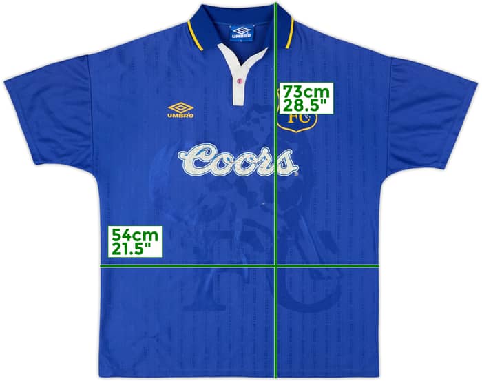 1995-97 Chelsea Home Shirt #9 - 5/10 - (XL)