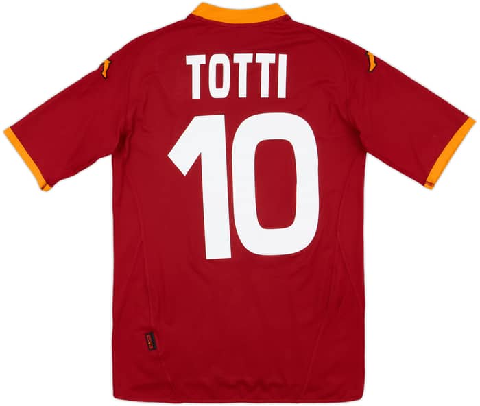 2008-09 Roma Home Shirt Totti #10 - 7/10 - (M)