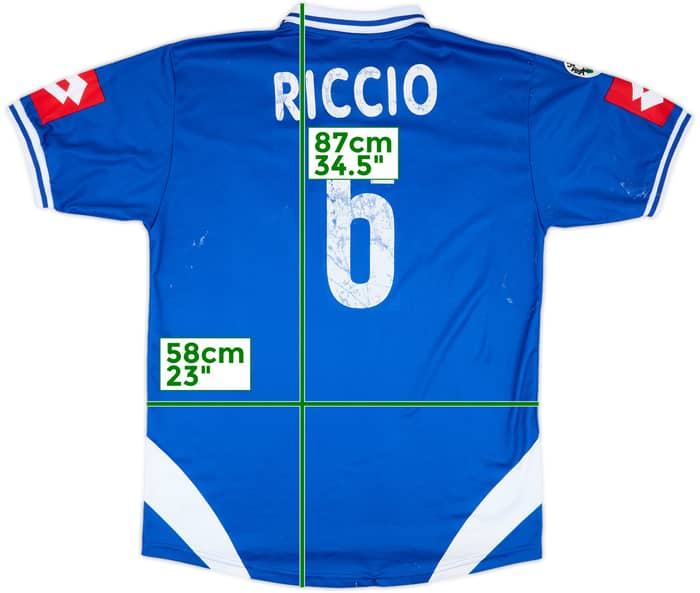 2002-03 Siena Match Issue Away Shirt Riccio #6