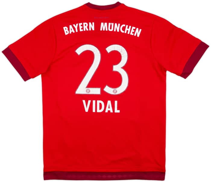 2015-16 Bayern Munich Home Shirt Vidal #23 - 6/10 - (L)