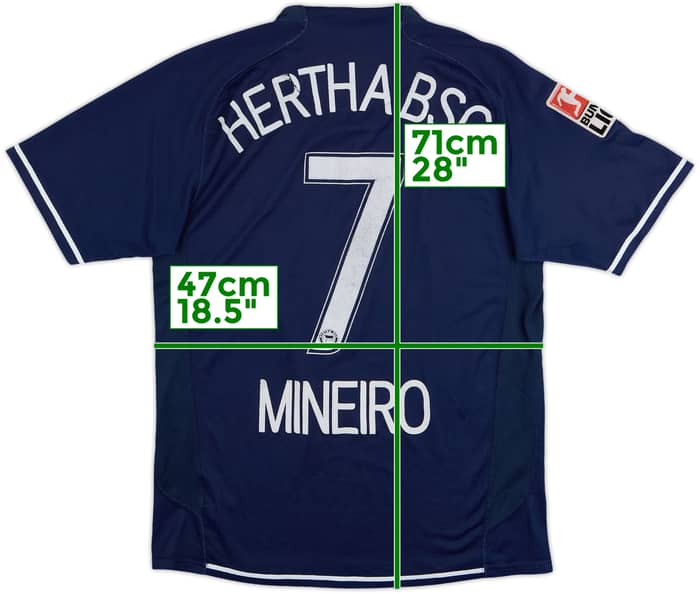 2007-08 Hertha Berlin Home Shirt Mineiro #7 - 6/10 - (S)