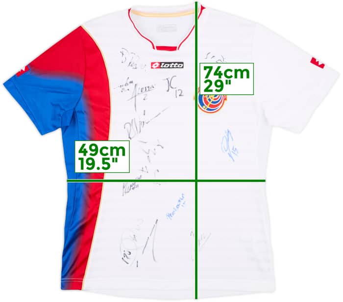 2012 Costa Rica Squad Signed Away Shirt - 7/10 - (S)