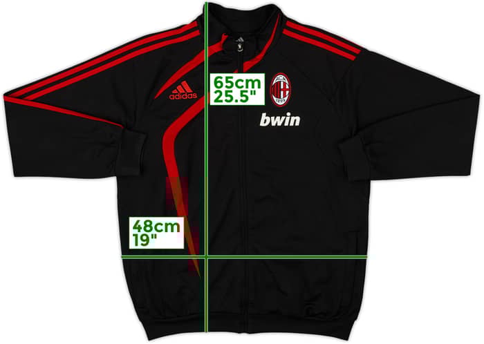 2009-10 AC Milan adidas Track Jacket - 8/10 - (S)