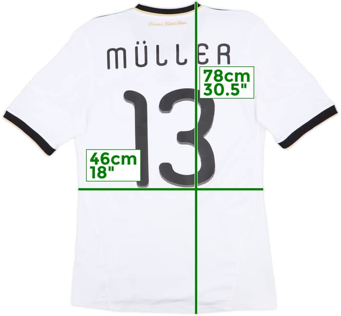 2010-11 Germany Home Shirt Muller #13 - 5/10 - (M)