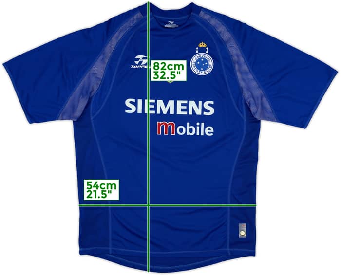 2004 Cruzeiro Home Shirt #8 - 7/10 - (XL)