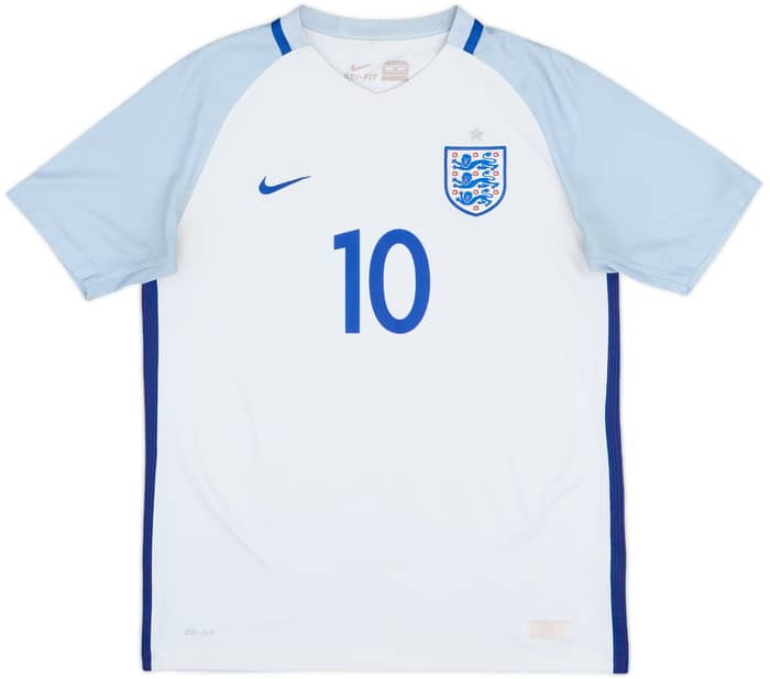 2016-17 England Home Shirt Rooney #10 - 7/10 - (XL.Boys)
