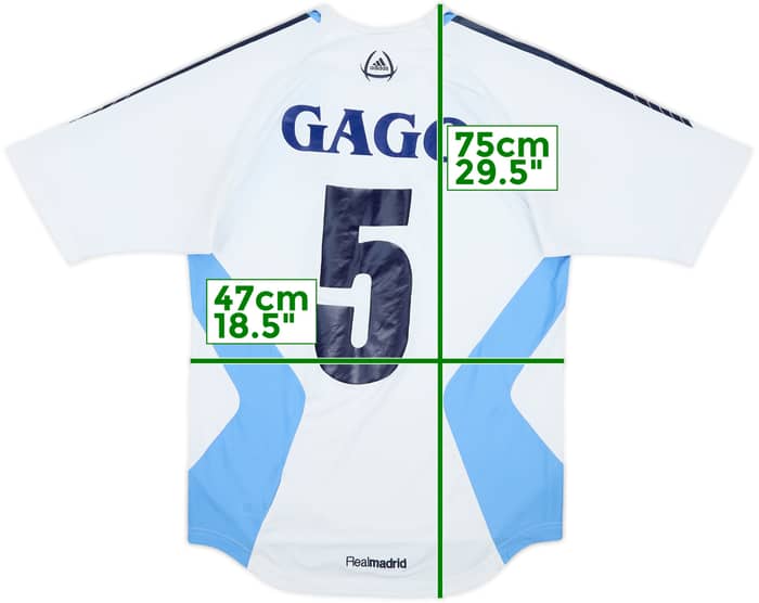 2005-06 Real Madrid adidas Training Shirt Gago #5 - 6/10 - (M)