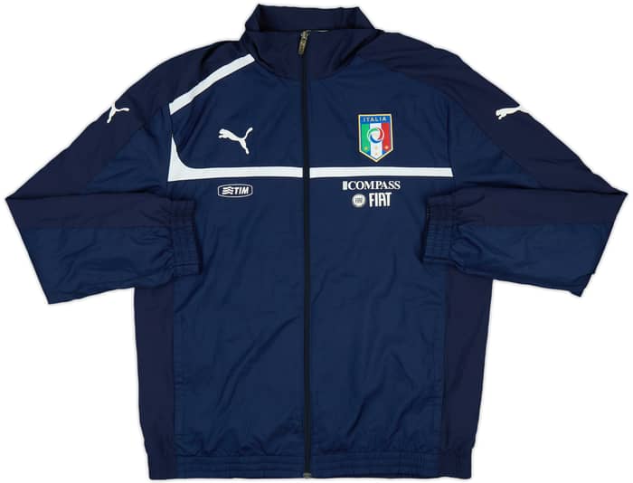 2010-12 Italy Player Issue Puma Hooded Rain Jacket - 8/10 - (L)
