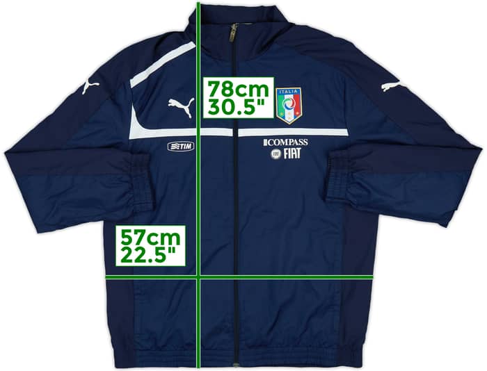 2010-12 Italy Player Issue Puma Hooded Rain Jacket - 8/10 - (L)