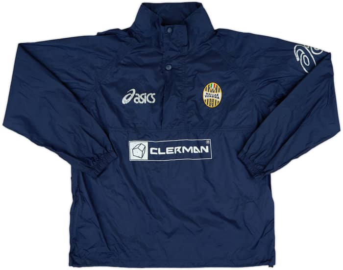 2006-07 Hellas Verona Asics Hooded 1/4 Zip Drill Top - 5/10 - (L)