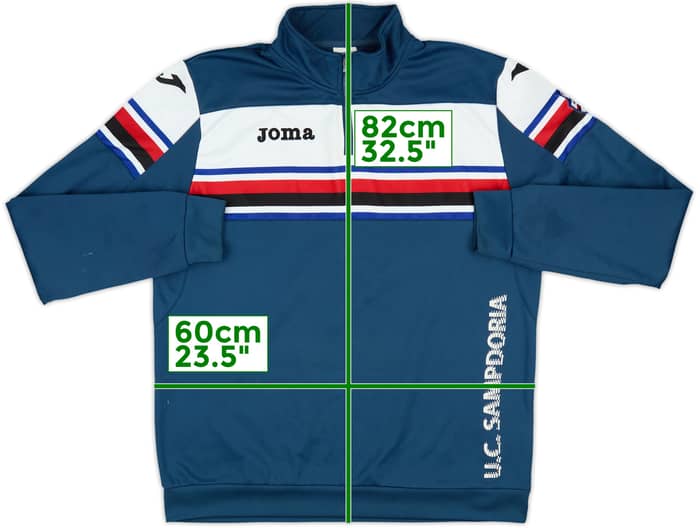 2015-16 Sampdoria Joma 1/4 Zip Training Top - 6/10 - (XXL)