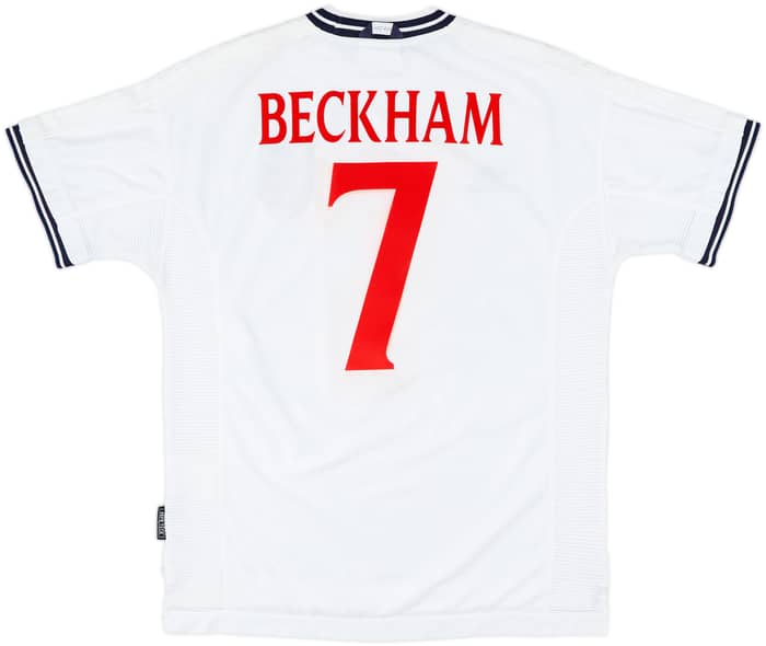 1999-01 England Home Shirt Beckham #7 - 5/10 - (L)