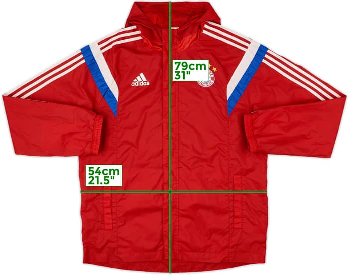 2014-15 Bayern Munich adidas Hooded Track Jacket - 6/10 - (L)