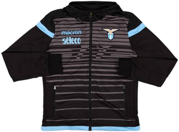 2016-17 Lazio Macron Hooded Track Jacket - 9/10 - (M)