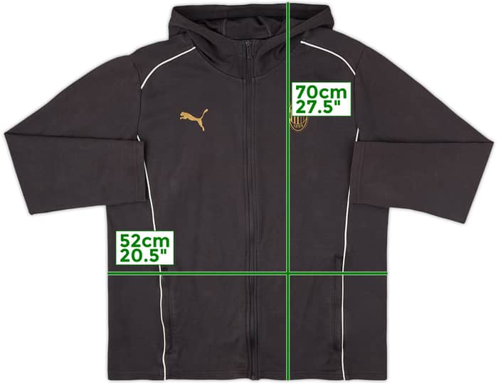 2024-25 AC Milan Puma Hooded Track Jacket - 8/10 - (L)