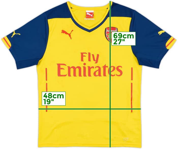 2014-15 Arsenal Away Shirt - 5/10 - (S)
