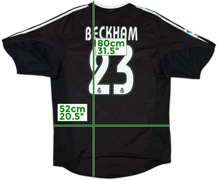 2004-05 Real Madrid Away Shirt Beckham #23 - 6/10 - (M)