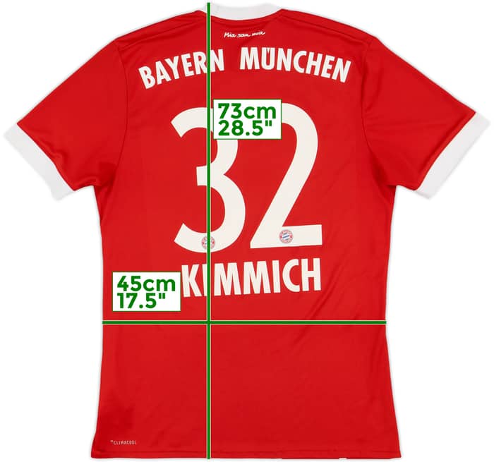 2017-18 Bayern Munich Home Shirt Kimmich #32 - 9/10 - (S)