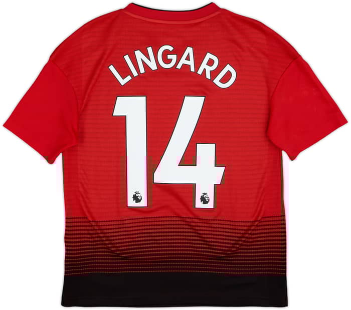 2018-19 Manchester United Home Shirt Lingard #14 - 9/10 - (L.Boys)