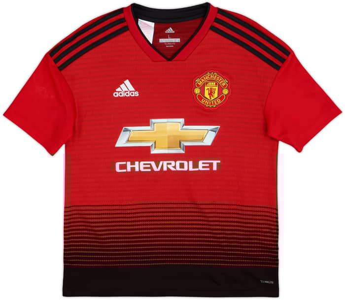 2018-19 Manchester United Home Shirt Lingard #14 - 9/10 - (L.Boys)