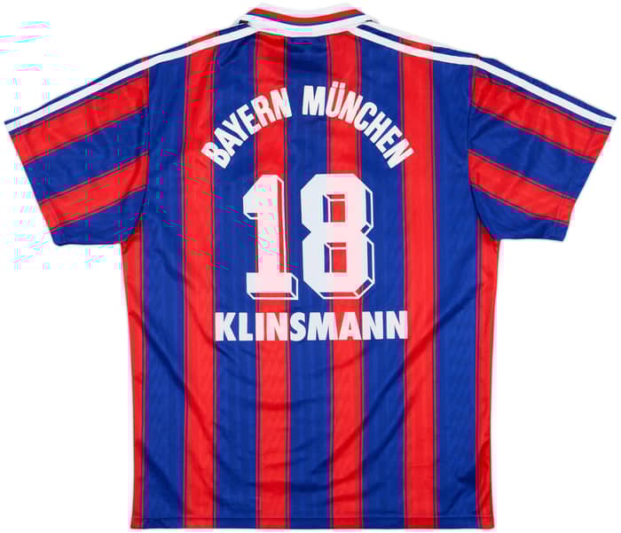 1995-97 Bayern Munich Home Shirt Klinsmann #18 - 8/10 - (M)