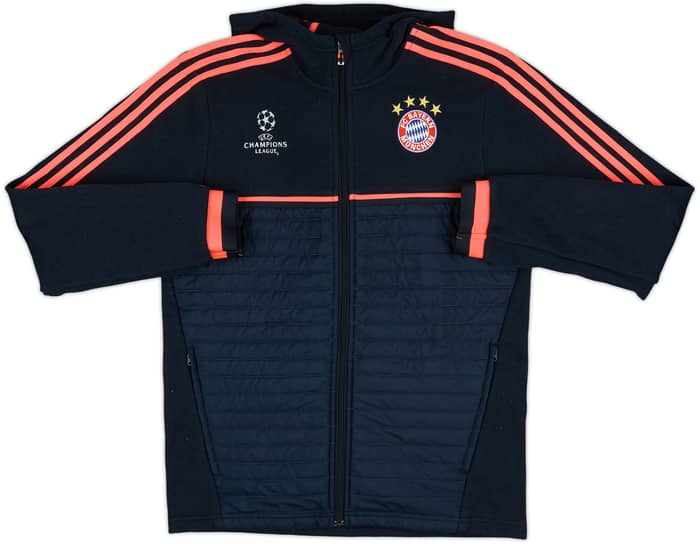 2015-16 Bayern Munich adidas Hooded Track Jacket - 8/10 - (M)
