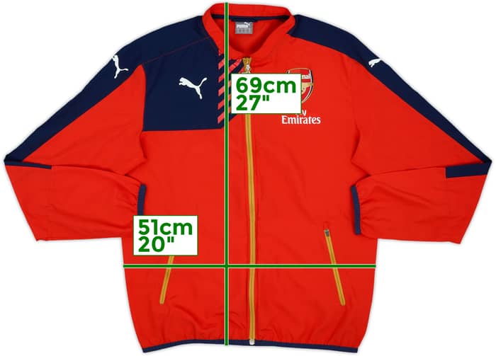 2015-16 Arsenal Puma Track Jacket - 8/10 - (M)