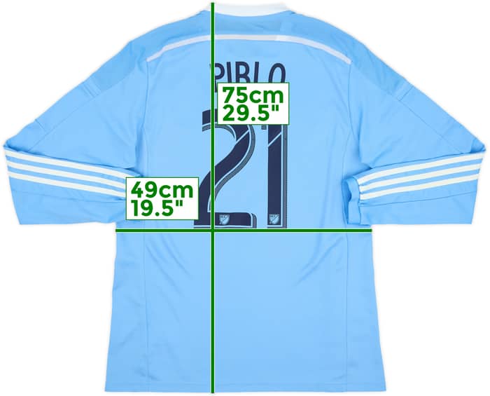 2015-16 New York City Authentic Home Pirlo #21 - 8/10 - (L)