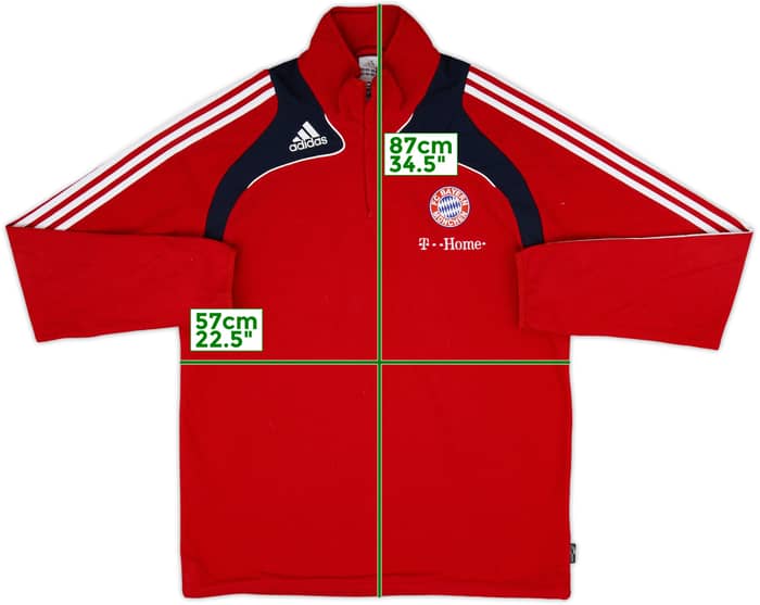 2008-09 Bayern Munich adidas 1/4 Zip Fleece - 8/10 - (XL)