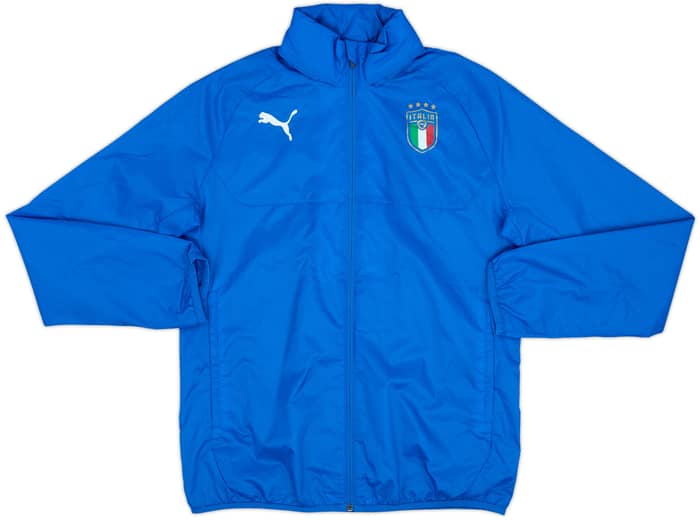 2019-20 Italy Puma Hooded Rain Jacket - 8/10 - (XL.Boys)