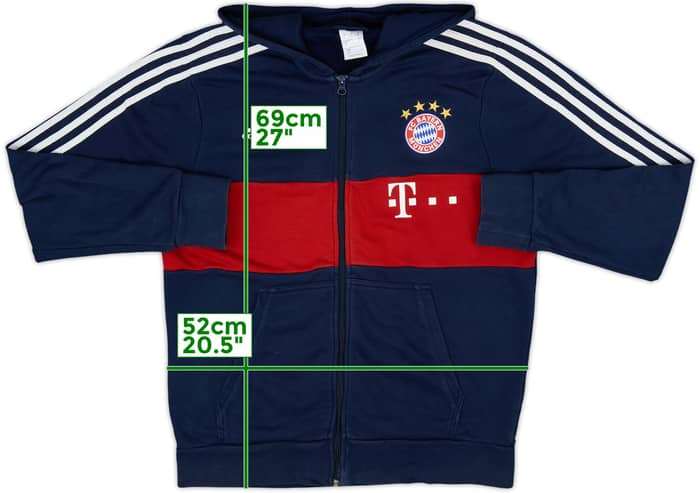 2017-18 Bayern Munich adidas Hooded Sweat Top - 7/10 - (L)